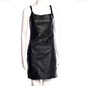 Deadwood leather dress - like new, size 6-8